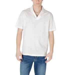 Armani Exchange White Cotton Polo Men's Shirt